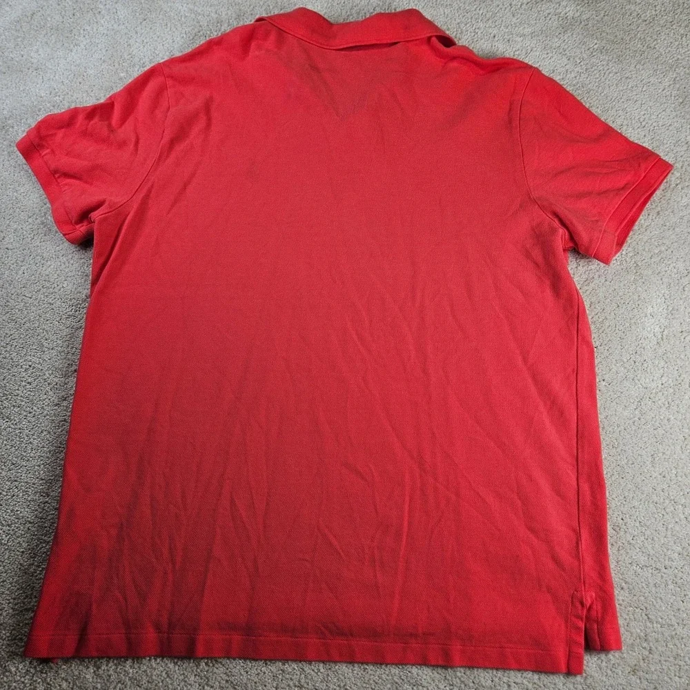 Polo Ralph Lauren Mens XL Custom Slim Fit Red‎ Polo Shirt Classic